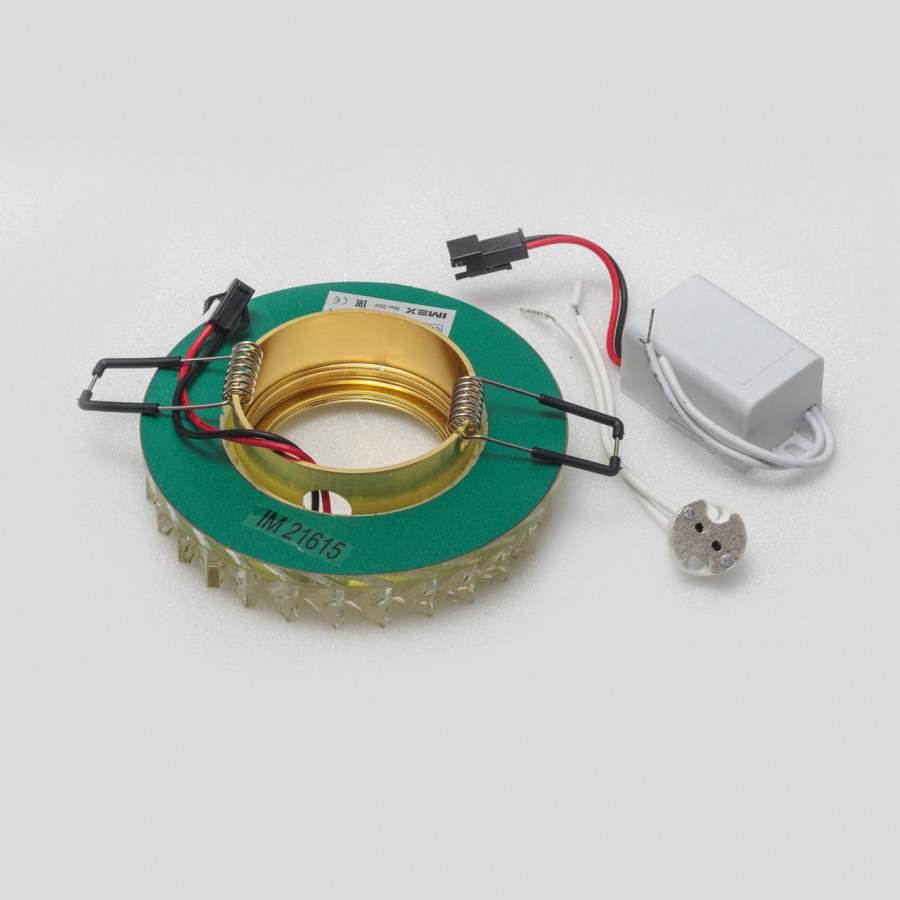 Светильник MR16+LED встраиваемый G/CLEAR 35Вт+LED 3Вт IL.0026.0203 IMEX