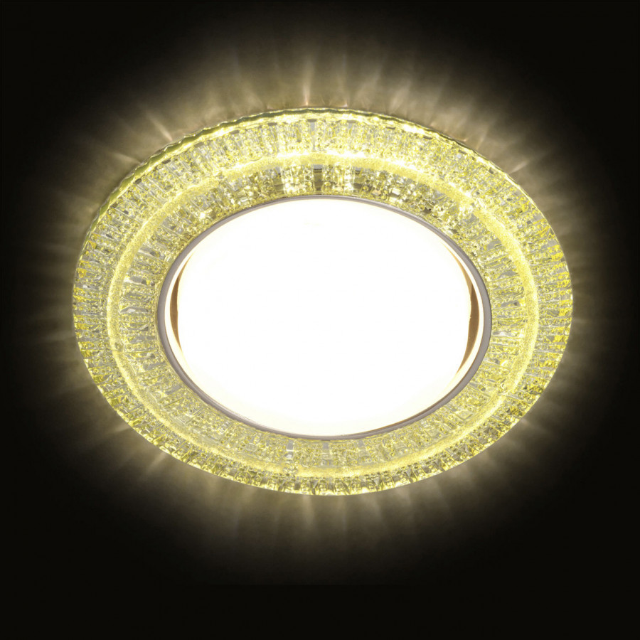Светильник GX53+LED 4W 4000K, встраиваемый ПОЛИКРИСТАЛЛ CH/CLEAR IL.0028.2303 IMEX