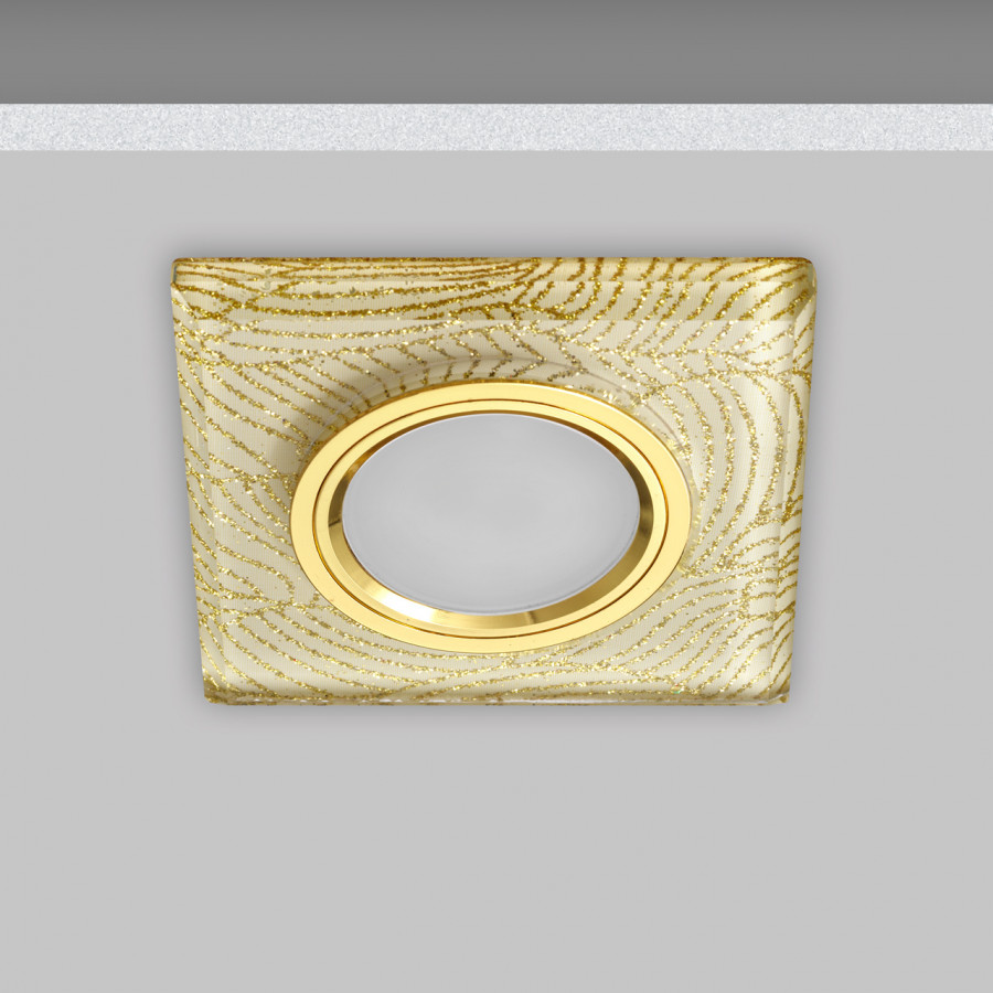 Светильник MR16 встраиваемый G/WH+GOLD GU5.3 50Вт IL.0018.9373 IMEX