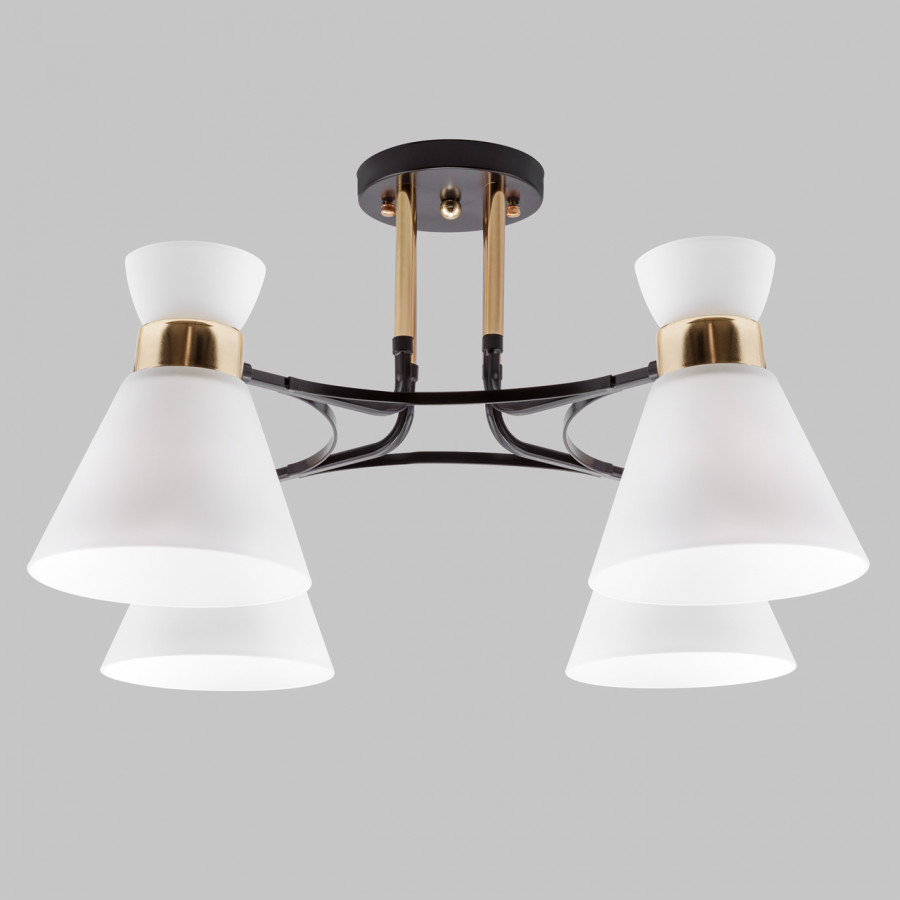 Люстра потолочная 4*Е27 MD.5692-4-S-COFFEE+FGD IMEX