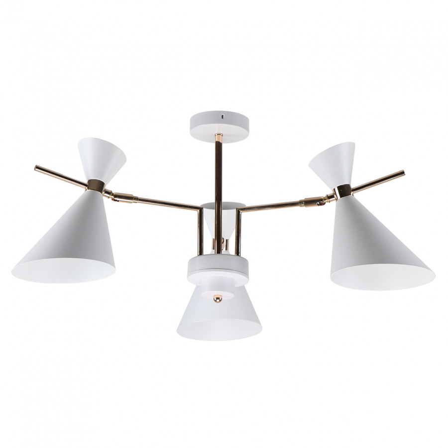 Люстра потолочная 3*60Вт E14 MD.0702-3-S WH+FGD IMEX