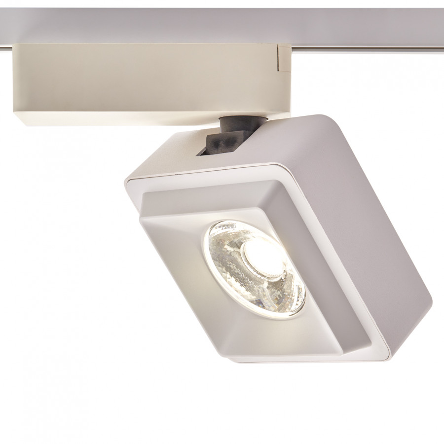 Светильник 20W на однофазный трек 220V, LED 4200K, КВАДРАТНЫЙ, Белый IL.0010.0070 IMEX
