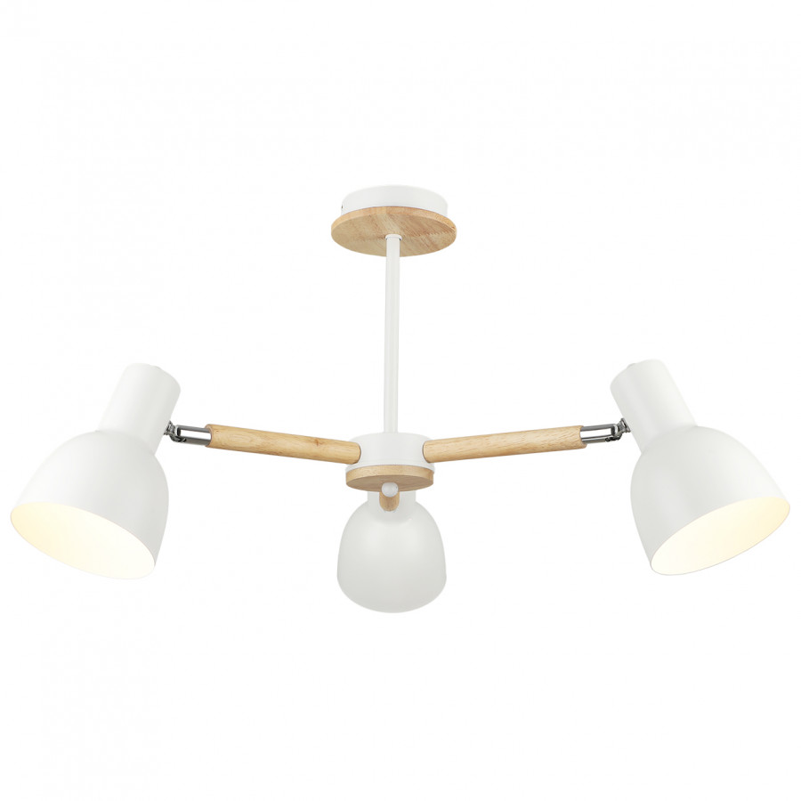 Люстра потолочная 3*60Вт E27 MD.4748-3-S WH+CH IMEX