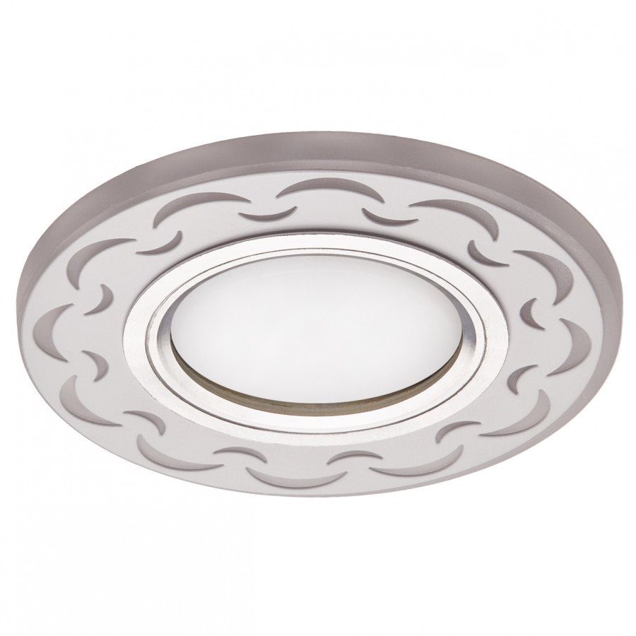 Светильник GX53+LED 4W 4000K, встраиваемый АКРИЛ CH/WH+WH IL.0031.0115 IMEX