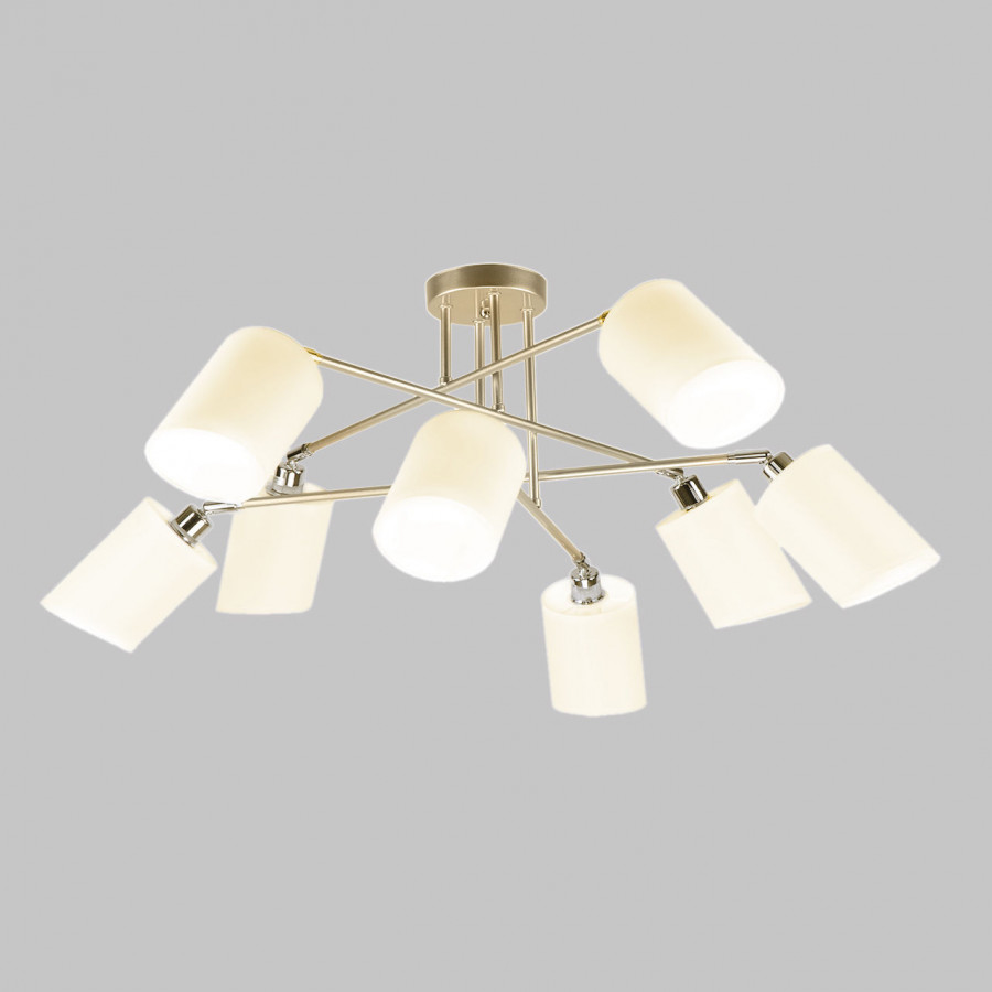 Люстра потолочная 8*60Вт E14 MD.9141-8-S GD+CH IMEX