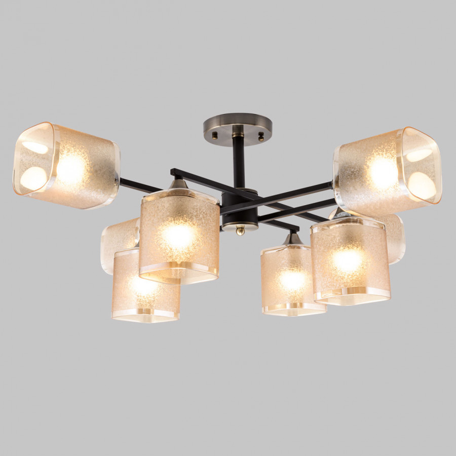 Люстра потолочная 8*Е27 MD.4212-8-S-BK+AB IMEX