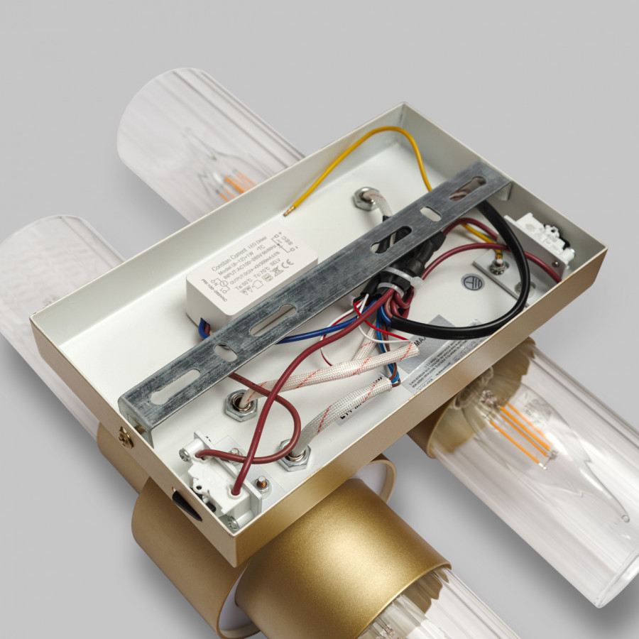 Бра настенное, 4*Е14+LED 5W, 3000К, матовое золото MD.23472-4-W-SGD IMEX Бра настенное, 4*Е14+LED 5W, 3000К, матовое золото MD.23472-4-W-SGD IMEX