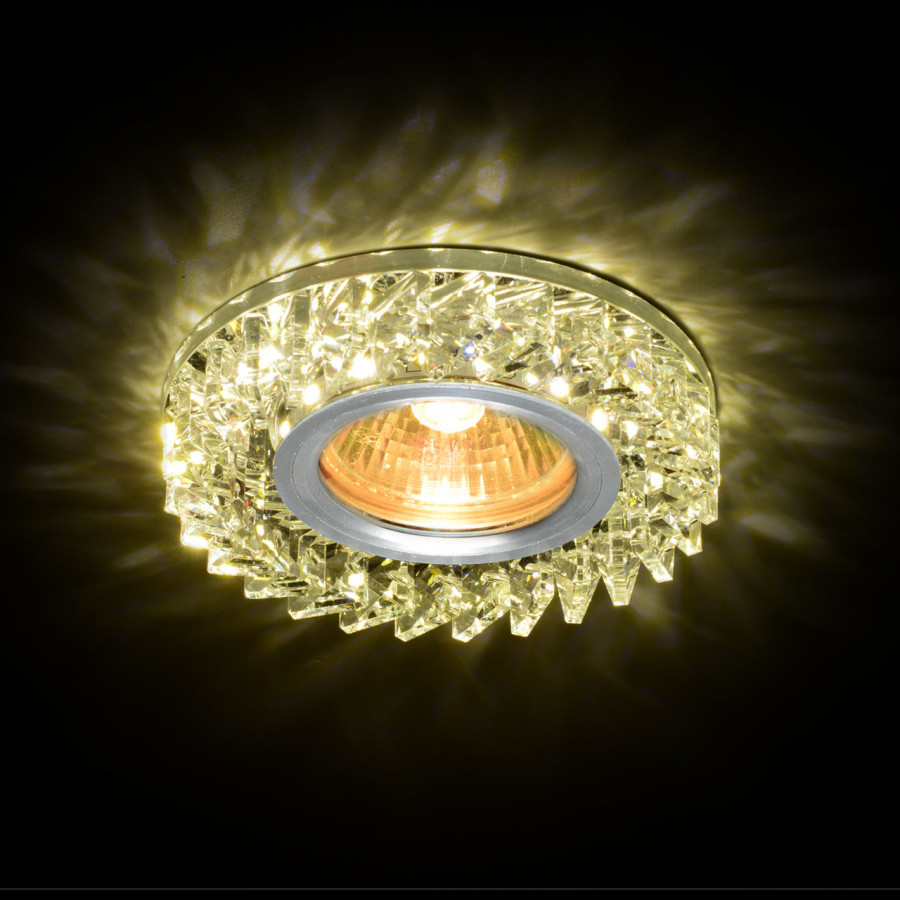 Светильник MR16+LED встраиваемый AL/CLEAR 35Вт+LED 3Вт IL.0026.0103 IMEX