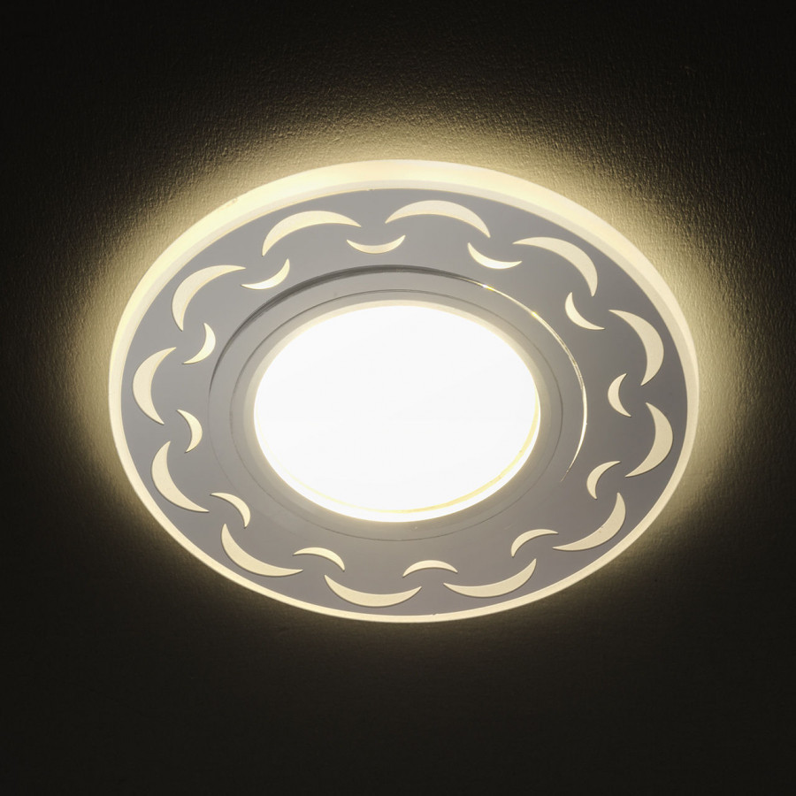 Светильник MR16+LED 3W 4000K, встраиваемый акрил, CH/WH+WH IL.0030.0115 IMEX