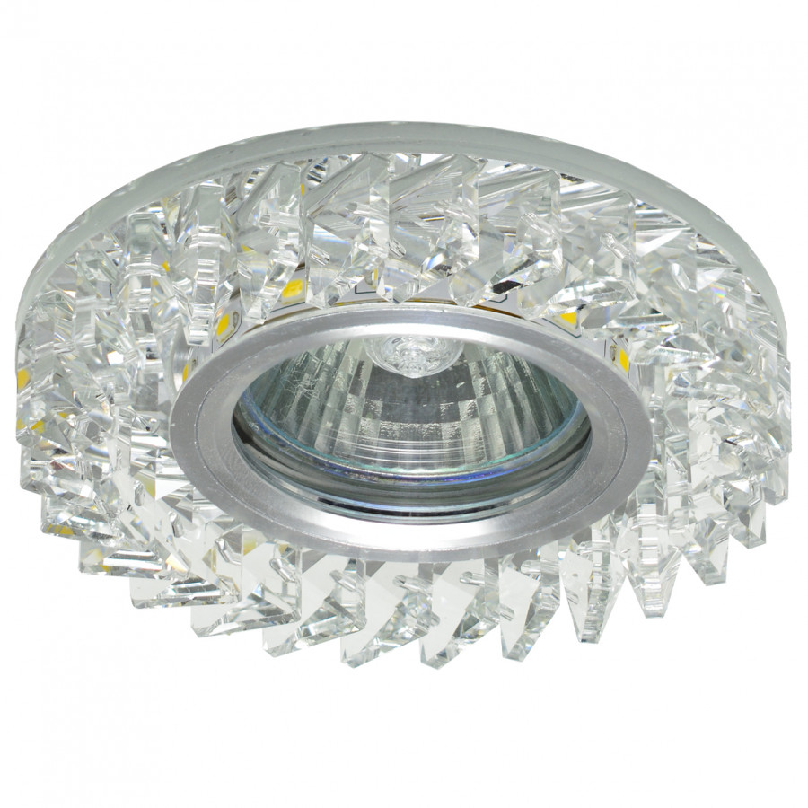 Светильник MR16+LED встраиваемый AL/CLEAR 35Вт+LED 3Вт IL.0026.0103 IMEX