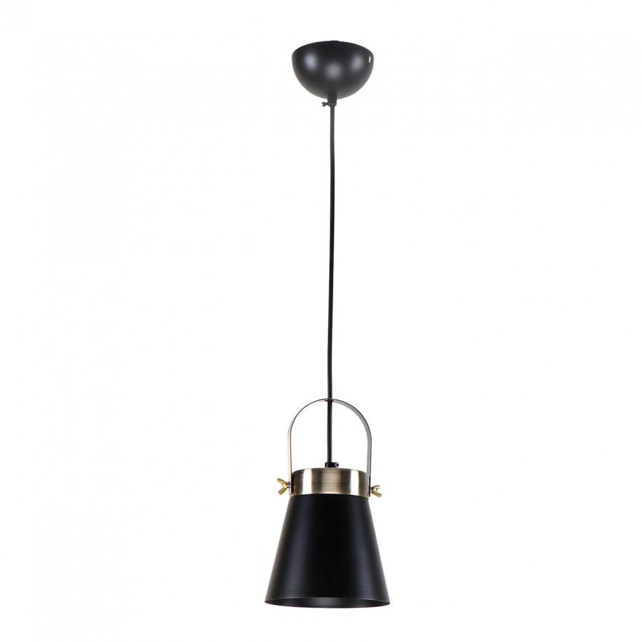Люстра подвесная 1*60Вт E27 MD.3607-1-P BK+AB IMEX