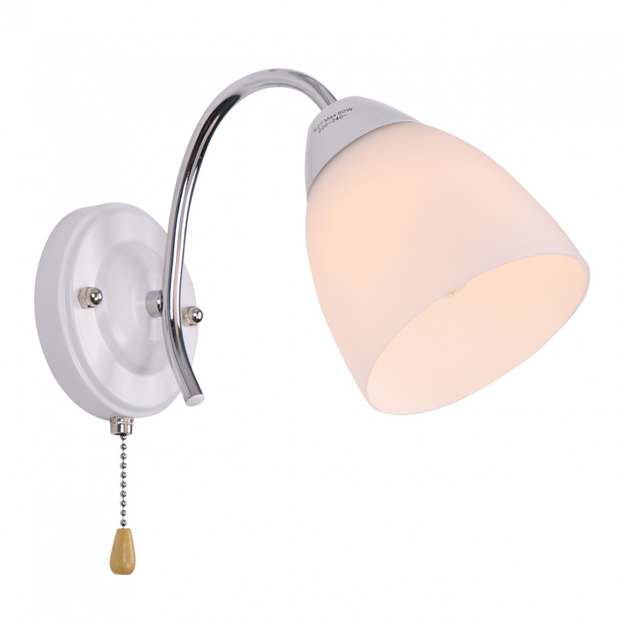 Бра 1*60Вт E27 MD.8410-1-W CH+WH IMEX