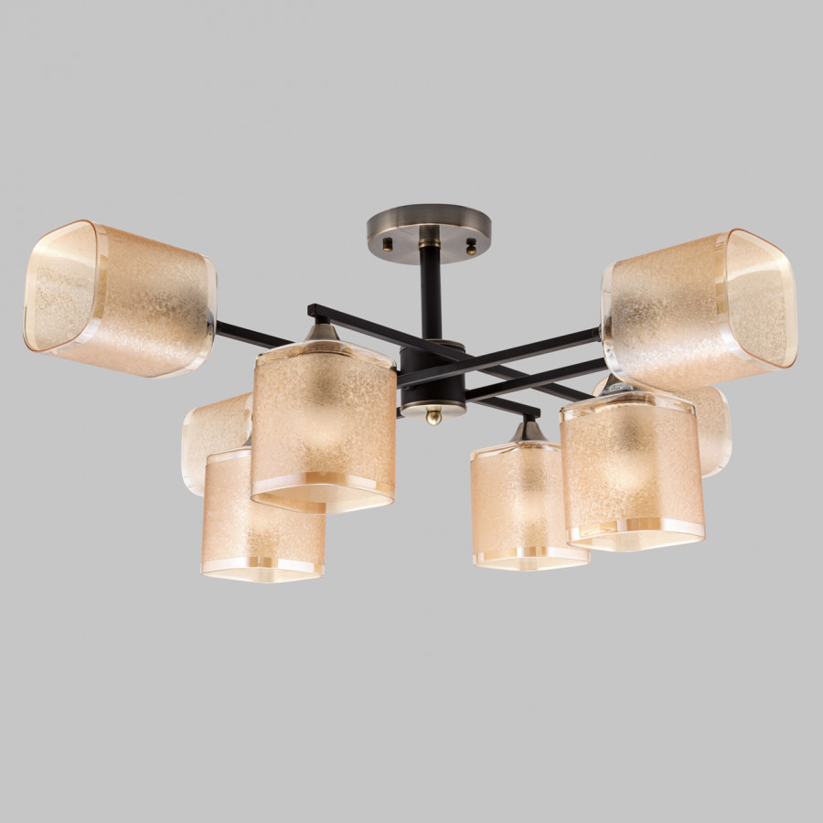 Люстра потолочная 8*Е27 MD.4212-8-S-BK+AB IMEX
