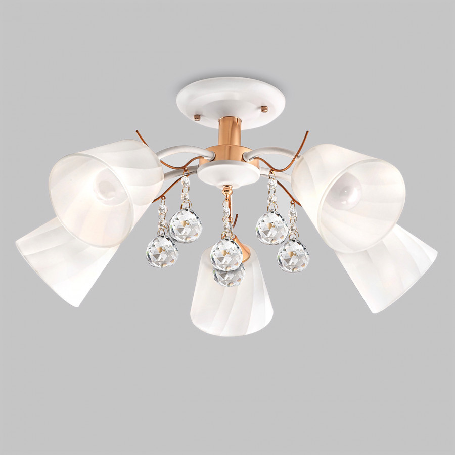 Люстра потолочная 5*60Вт Е27 MD.0567-5-S WT+FGD IMEX
