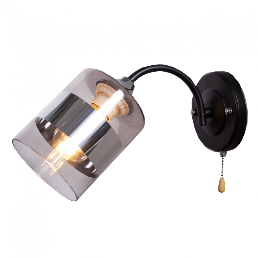 Бра 1*60Вт E27 MD.0877-1-W BK+CH IMEX