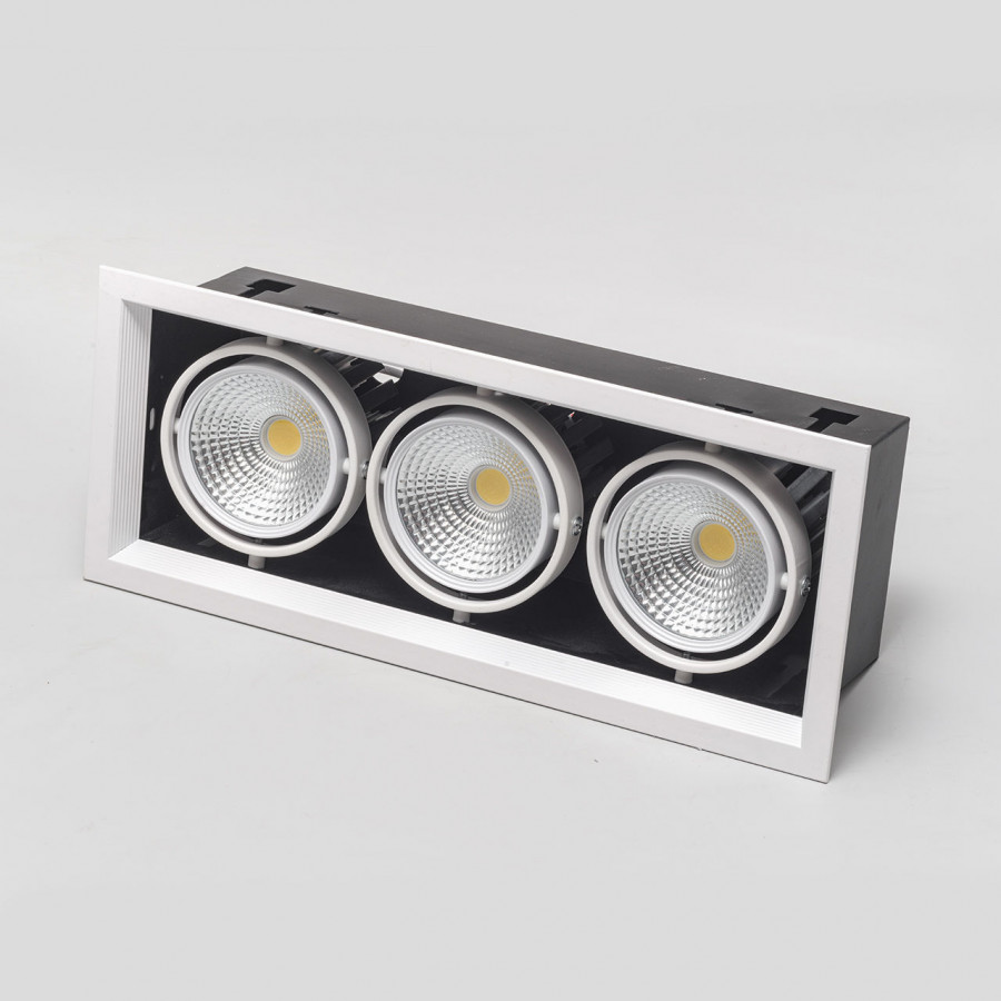 Светильник карданный LED 3*20W встраиваемый, WH IL.0006.2315 IMEX