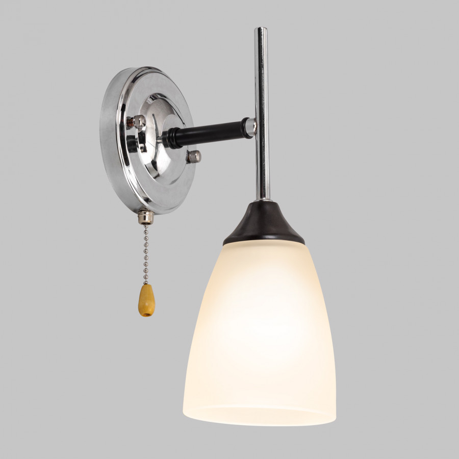 Бра настенное, 1*Е27, черный+хром MD.2167-1-W-BK+CH IMEX