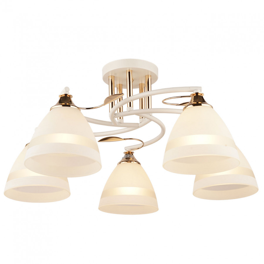Люстра потолочная 5*60Вт Е27 MD.2868-5-S WT+FGD IMEX