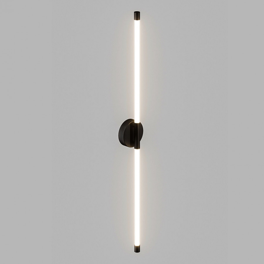 Бра настенное двойное LED 14W, матовый черный PLW-7048-1000SBK IMEX