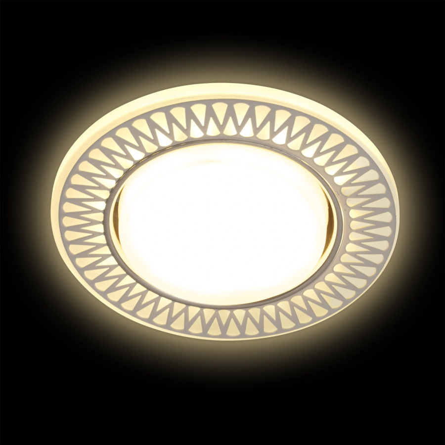 Светильник GX53+LED 4W 4000K, встраиваемый АКРИЛ CH/WH+WH IL.0031.0715 IMEX