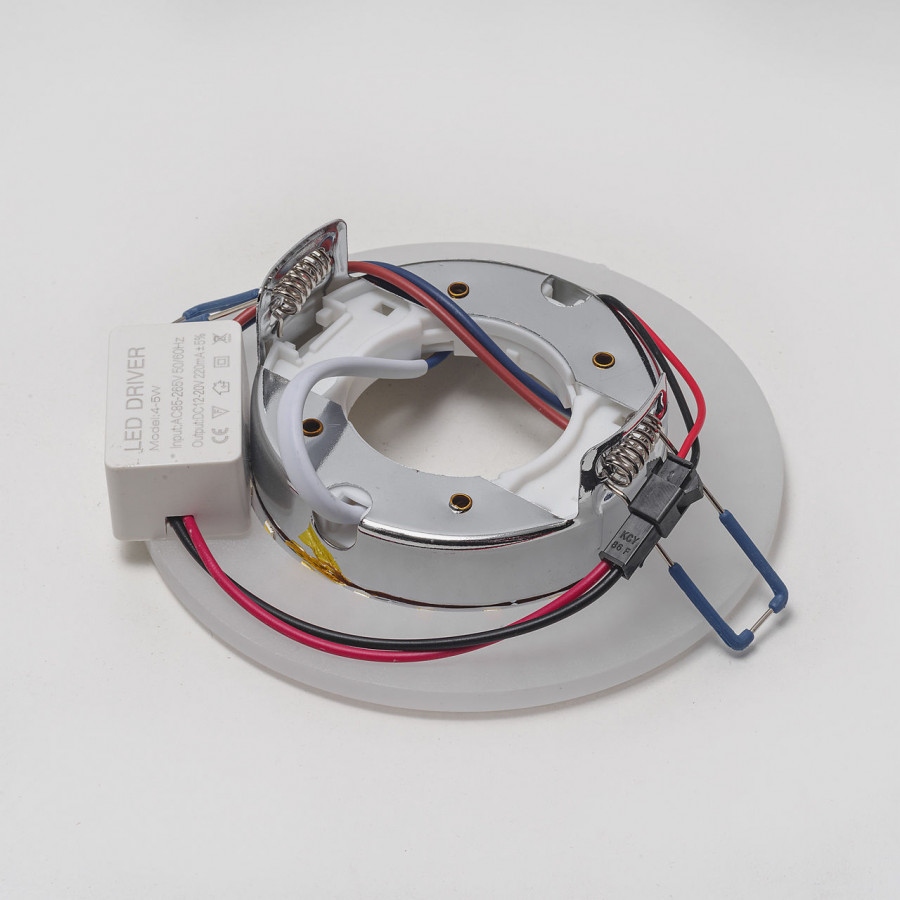 Светильник GX53+LED 4W 4000K, встраиваемый АКРИЛ CH/WH+WH IL.0031.0715 IMEX