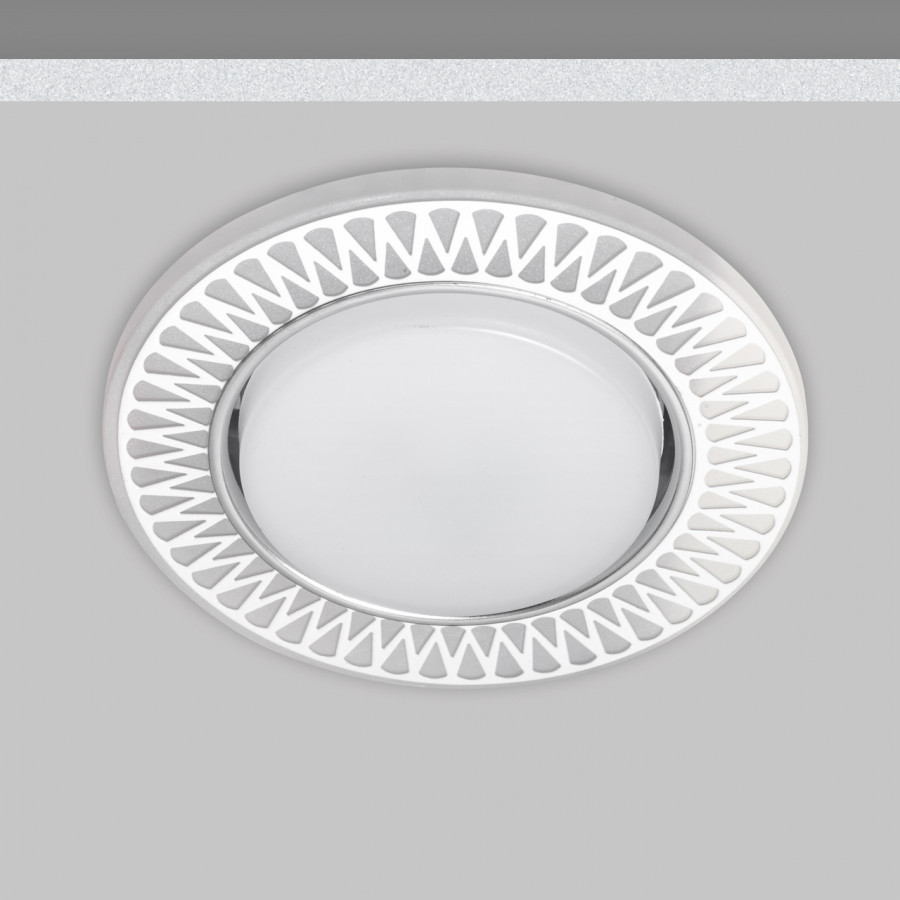 Светильник GX53+LED 4W 4000K, встраиваемый АКРИЛ CH/WH+WH IL.0031.0715 IMEX