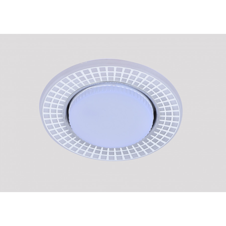 Светильник GX53+LED 4W 4000K, встраиваемый АКРИЛ CH/WH+WH IL.0031.0615 IMEX