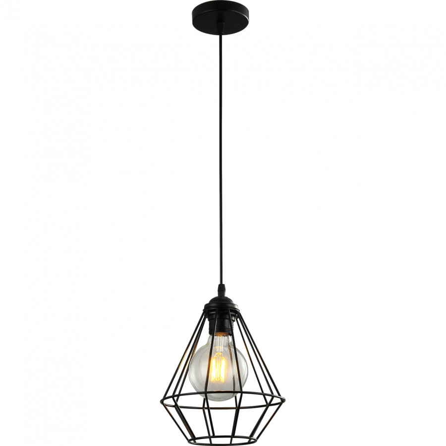 Люстра подвесная 1*60Вт E27 MD.1704-1-P BK IMEX