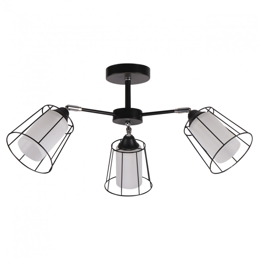 Люстра подвесная 3*60Вт E27 MD.24380-3-S BK+CH IMEX