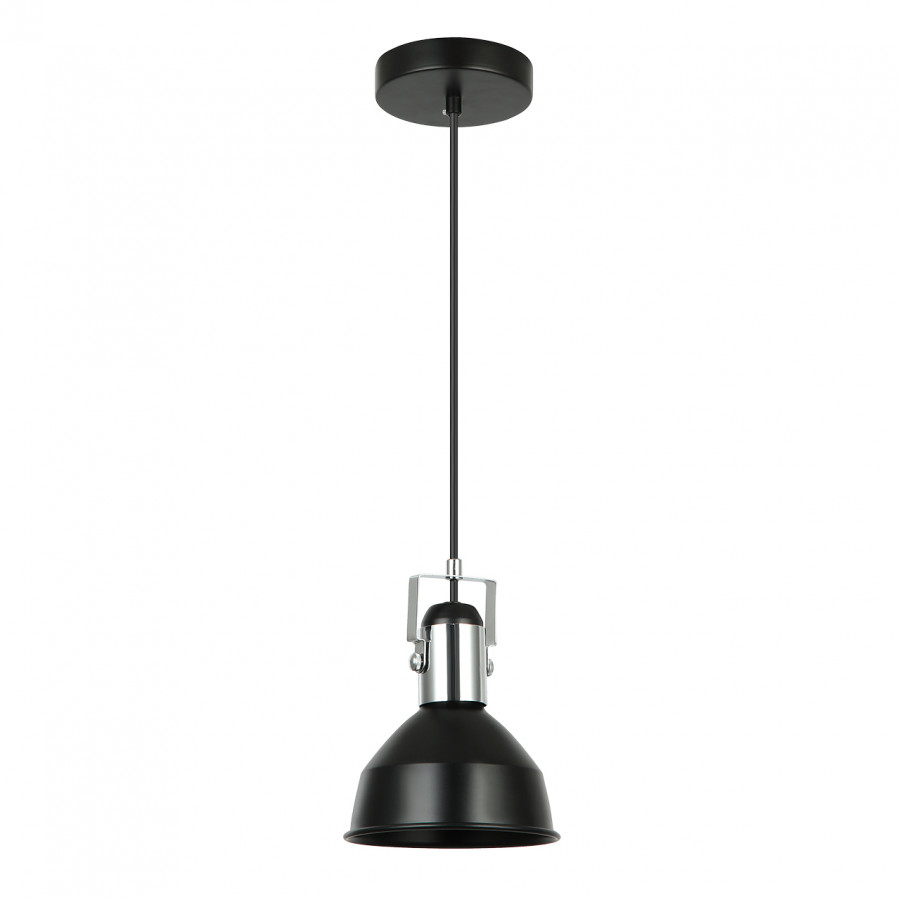 Люстра подвесная 1*60Вт E27 MD.0324-1-P BK+CH IMEX