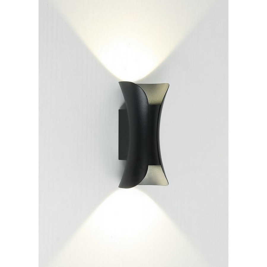 Светильник настенный LED 2*5W 4000K Черный 220V IP54 IL.0014.0007 BK IMEX