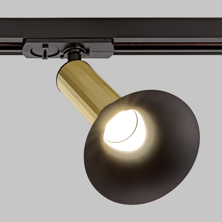 Светильник 7W на однофазный трек 220V, LED 4000K, Бронза+Черный IL.0010.0013 BRONZE+BK IMEX