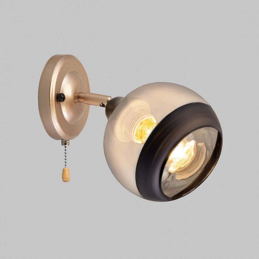 Бра настенное 1*60Вт Е27 MD.51848-1-W-BK+CPN IMEX
