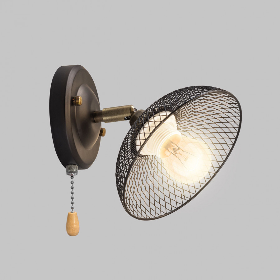 Бра настенное 1*Е27 MD.5728-1-W-AB+BK IMEX