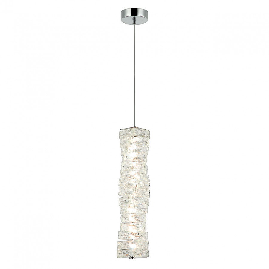 Люстра подвесная светодиодная, LED 18W, 3000К+4000К+6000К, К5 кристалл, 460 мм CR.0808-460-1-P-CH IMEX