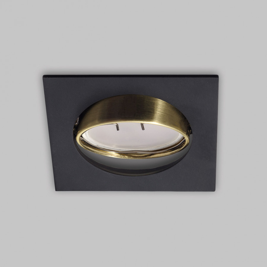 Светильник MR16 встраиваемый поворотный GU5.3 50W BK/G IL.0008.2451 IMEX