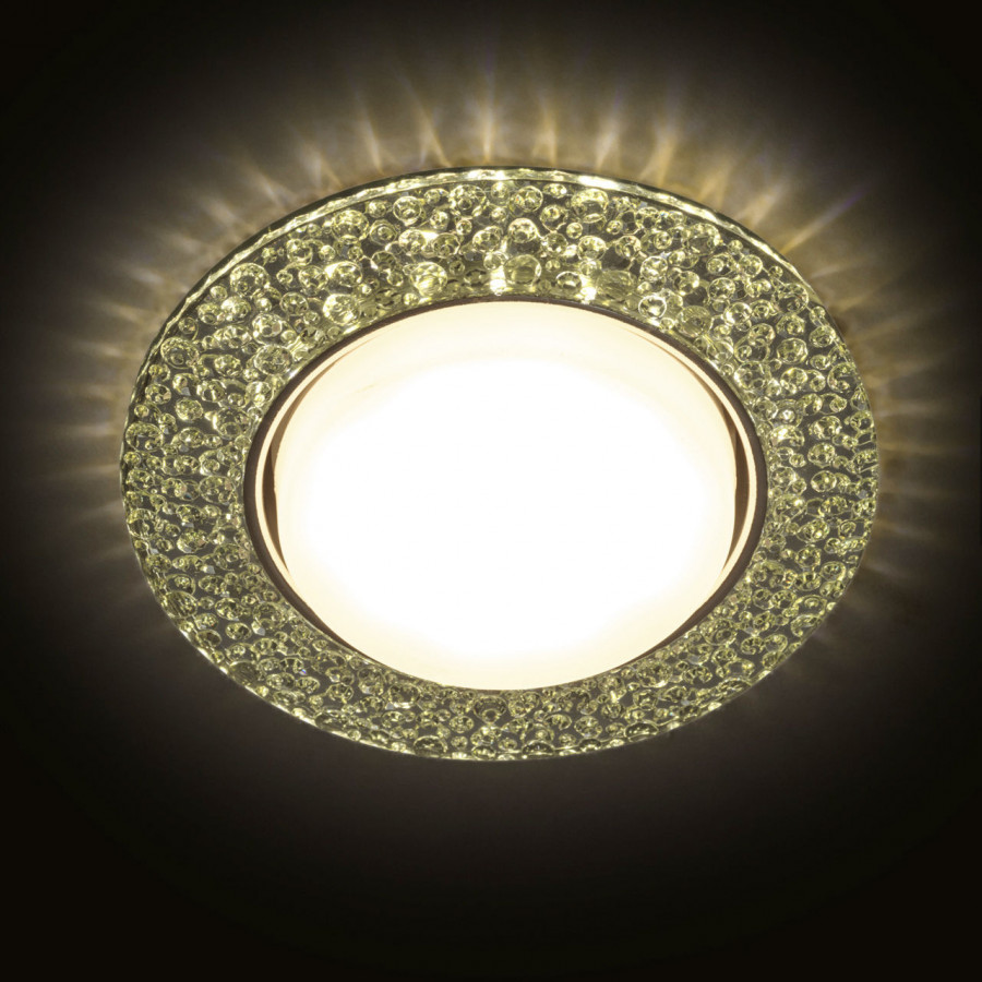 Светильник GX53+LED 4W 4000K, встраиваемый ПОЛИКРИСТАЛЛ CH/CLEAR IL.0028.2103 IMEX