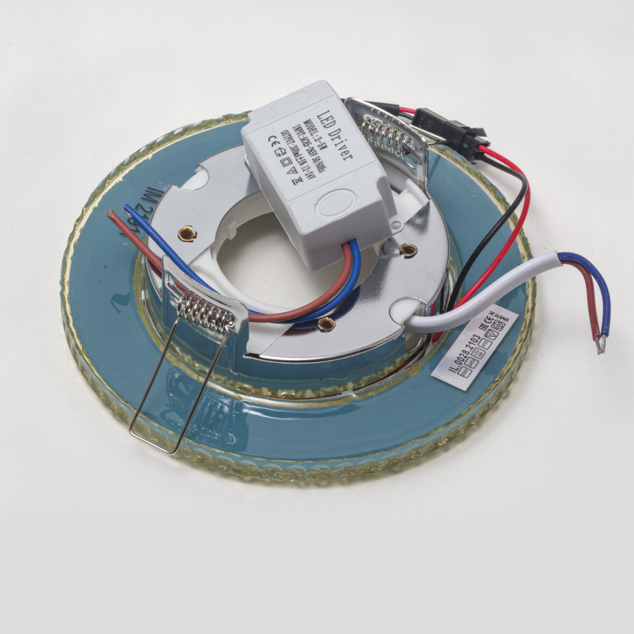 Светильник GX53+LED 4W 4000K, встраиваемый ПОЛИКРИСТАЛЛ CH/CLEAR IL.0028.2103 IMEX