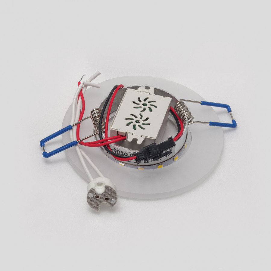 Светильник MR16+LED 3W 4000K, встраиваемый акрил, CH/WH+WH IL.0030.0615 IMEX
