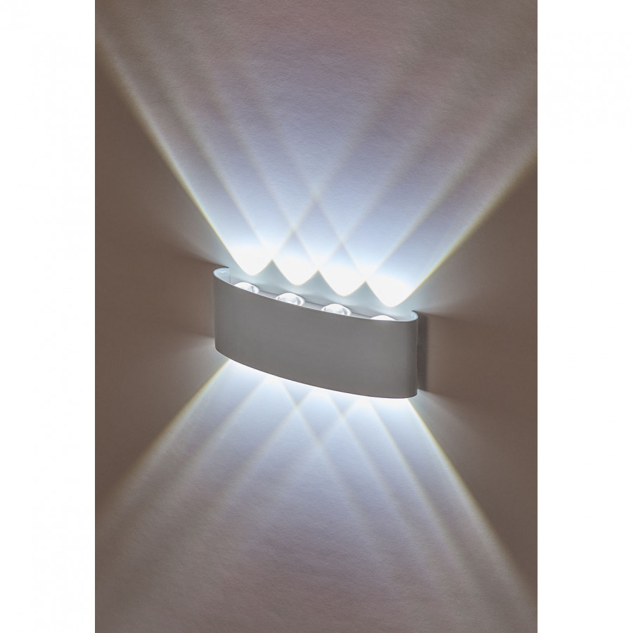 Светильник настенный LED 8x1W 4200K Белый 220V IP54 IL.0014.0001-8 WH IMEX