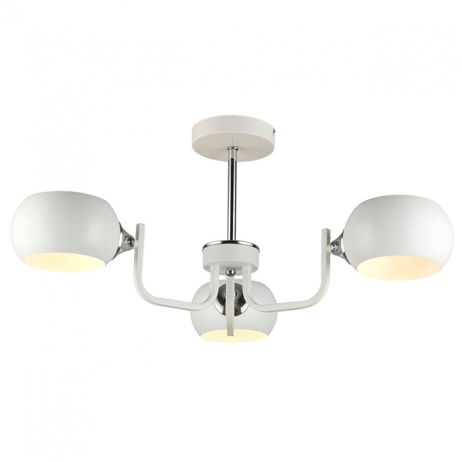 Люстра потолочная 3*60Вт E14 MD.4914-3-S WH+CH IMEX