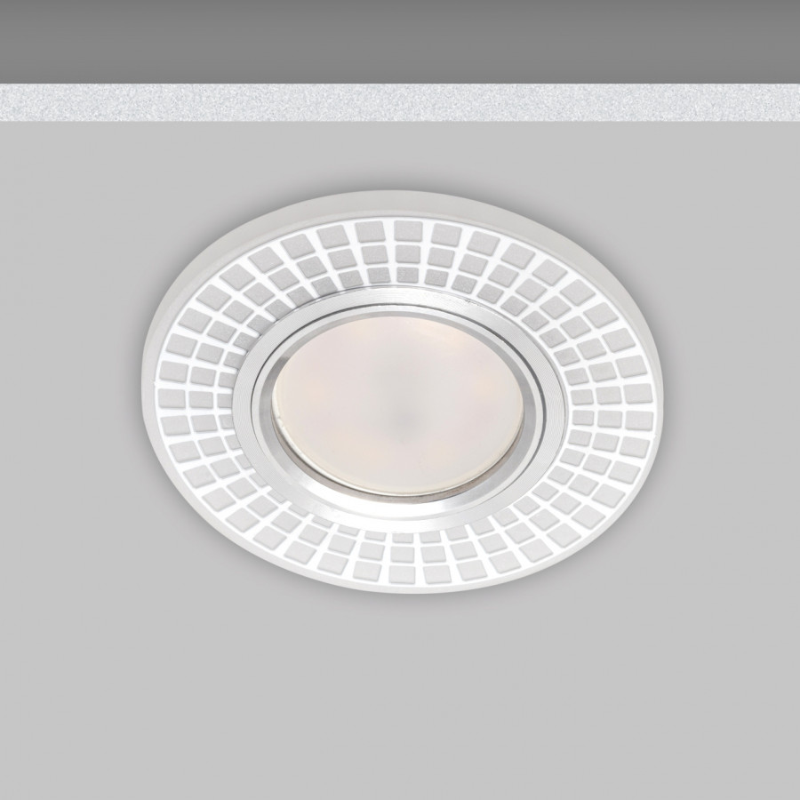 Светильник MR16+LED 3W 4000K, встраиваемый акрил, CH/WH+WH IL.0030.0615 IMEX