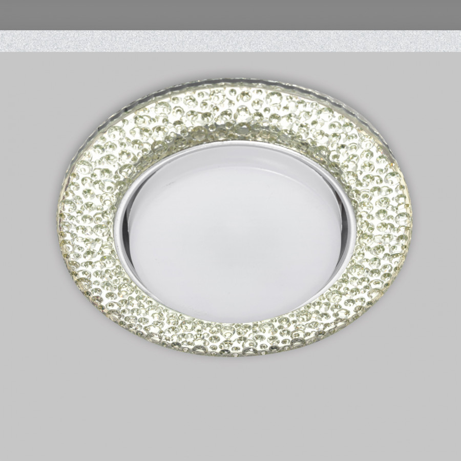 Светильник GX53+LED 4W 4000K, встраиваемый ПОЛИКРИСТАЛЛ CH/CLEAR IL.0028.2103 IMEX