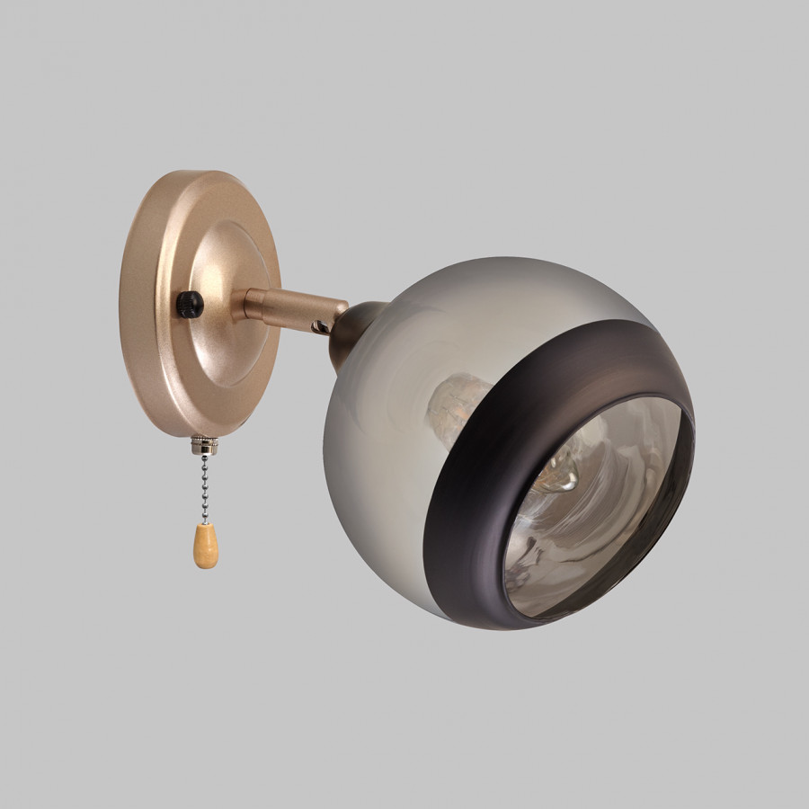 Бра настенное 1*60Вт Е27 MD.51848-1-W-BK+CPN IMEX