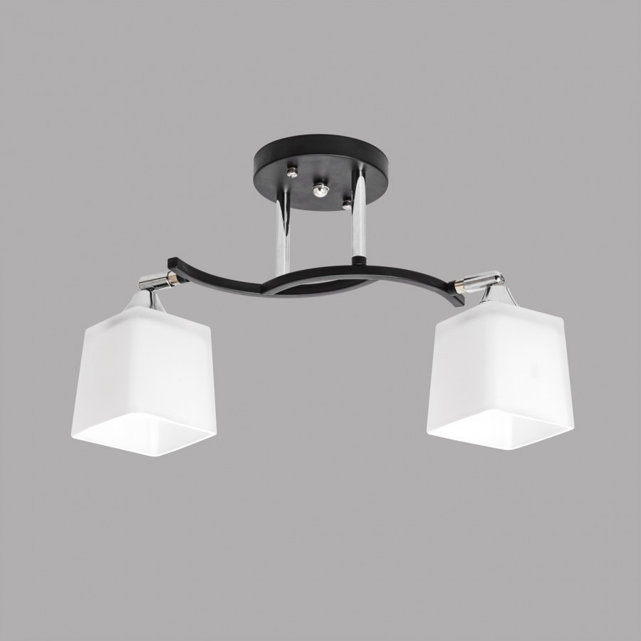 Люстра потолочная, 2*E27, черный+хром MD.6106-2-S-BK+CH IMEX