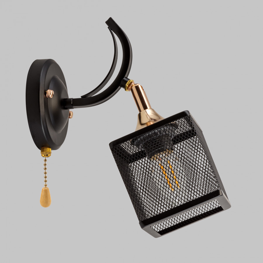 Бра настенное 1*Е27 MD.5708-1-W-BK+FGD IMEX