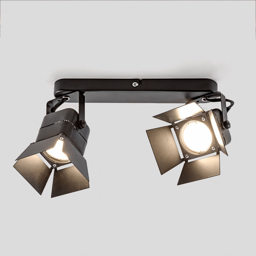 Светильник MR16 2*50W настенный спот Черный IL.0005.0300-2 IMEX