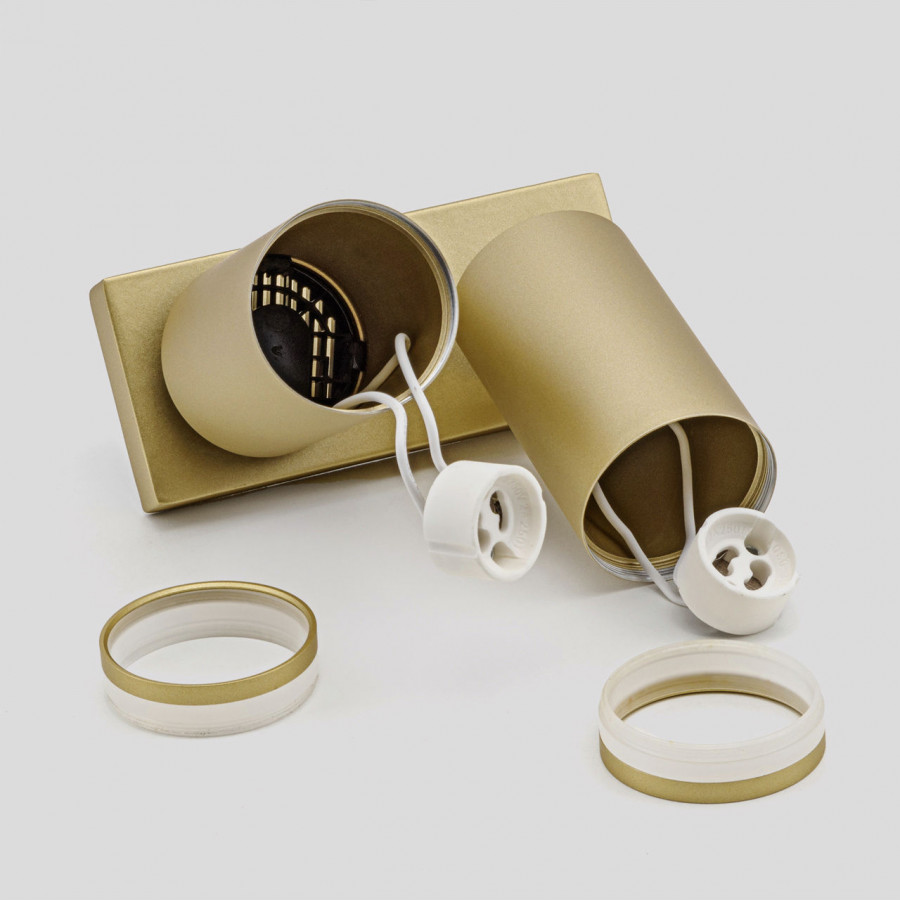 Светильник GU10 2*10W настенный спот Матовое Золото IL.0005.2001-2 MG IMEX