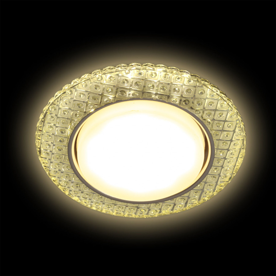 Светильник GX53+LED 4W 4000K, встраиваемый ПОЛИКРИСТАЛЛ CH/CLEAR IL.0028.0303 IMEX