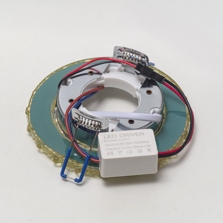 Светильник GX53+LED 4W 4000K, встраиваемый ПОЛИКРИСТАЛЛ CH/CLEAR IL.0028.1403 IMEX